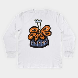 Flowering Begonia Kids Long Sleeve T-Shirt